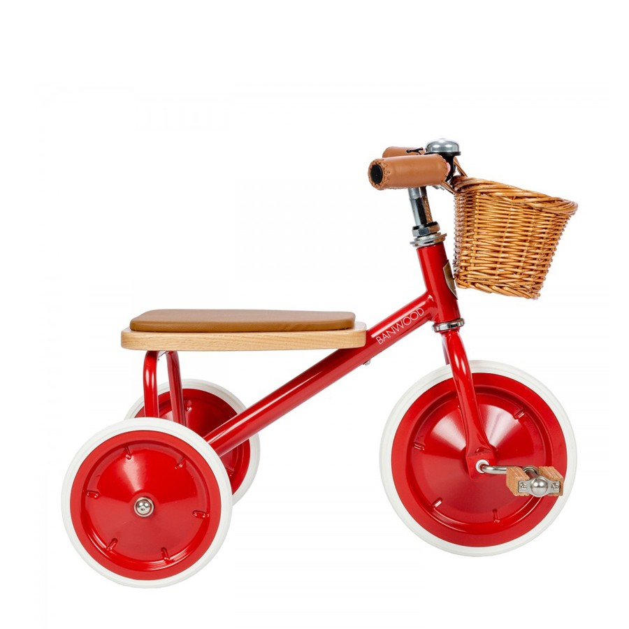 Red kid vintage tricycle