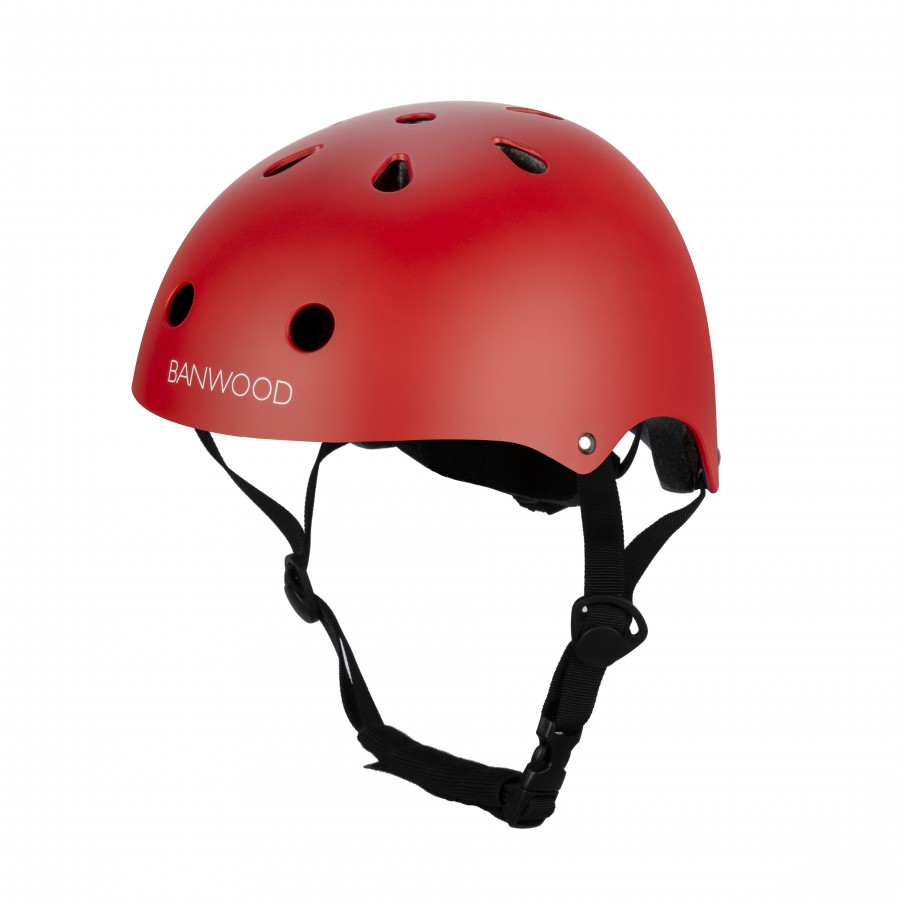 Red boys bike helmet