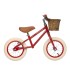 Bicicleta sin pedales vintage Banwood con decoración - Roja