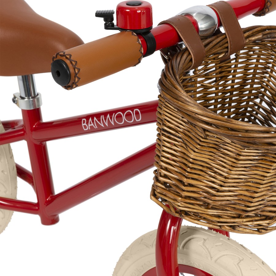 Red Balance Bike, Red Kids Bike, Retro Kids Bicycle