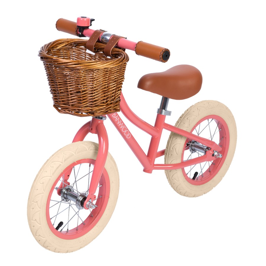 Coral balance bike with basket