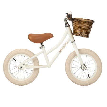 Bicicleta sin pedales vintage Banwood - Blanca-R2
