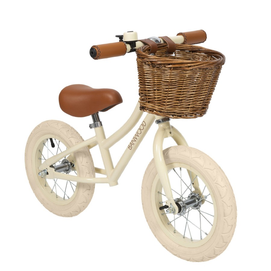 Loopfiets vintage Banwood - creme