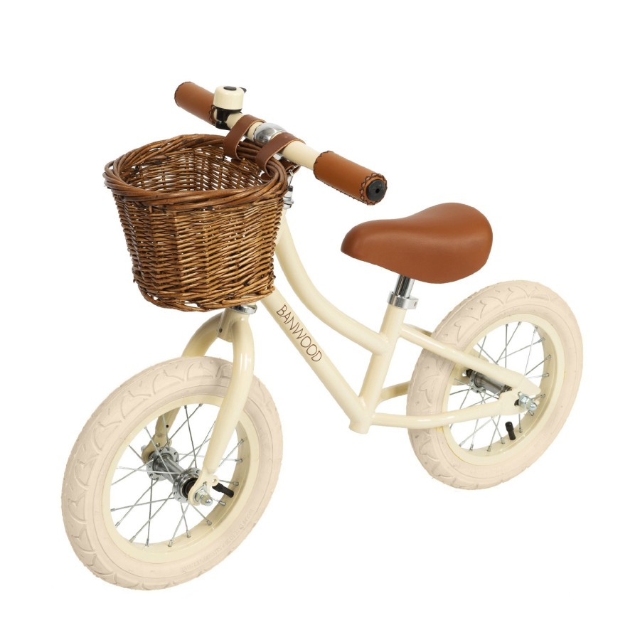 Loopfiets vintage Banwood - creme