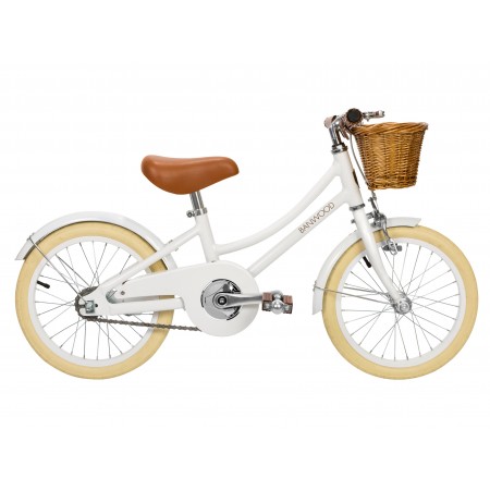 Bicicleta con pedales vintage Banwood - Blanca-N