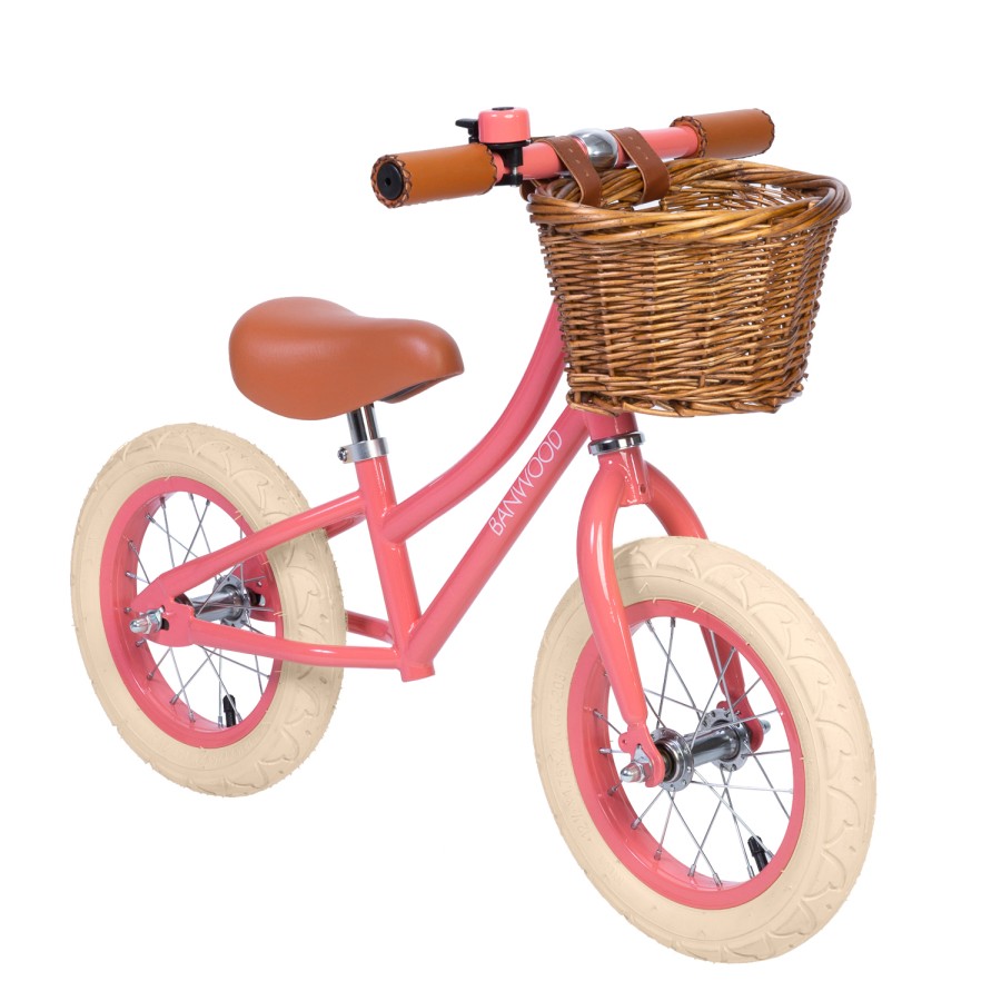 Coral balance bike with basket