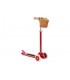 Red kids 3 wheel scooter