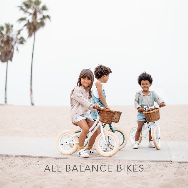 Vintage Balance Bike with Basket - Banwood
