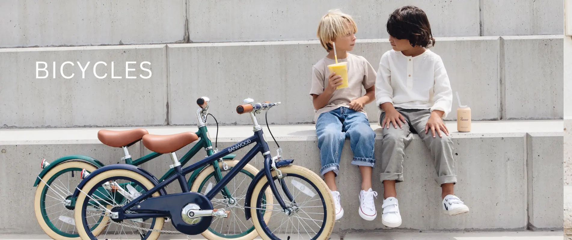 Vintage Toddler Bikes with Basket - Banwood