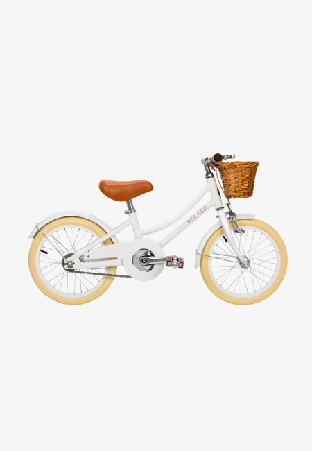 Klassisk cykel vintage Banwood - hvid