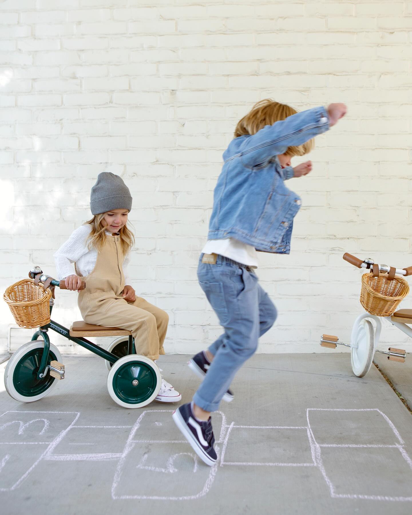 Play-date on a TrikeProducts: Trike in Green & WhiteShop now at #banwood.com