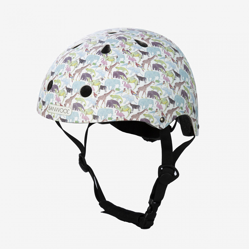 Liberty London Queue for the Zoo-hjelm i nøje udvalgte farver og stilfulde designs.